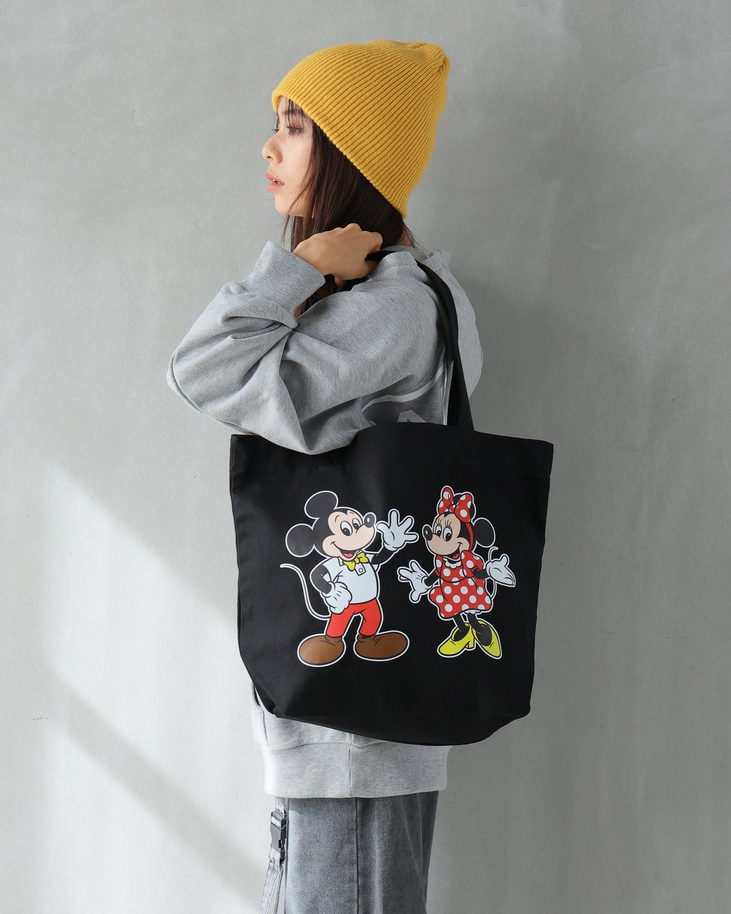 MICKEY&MINNIE CANVAS TOTEBAG_LBD-TTB03