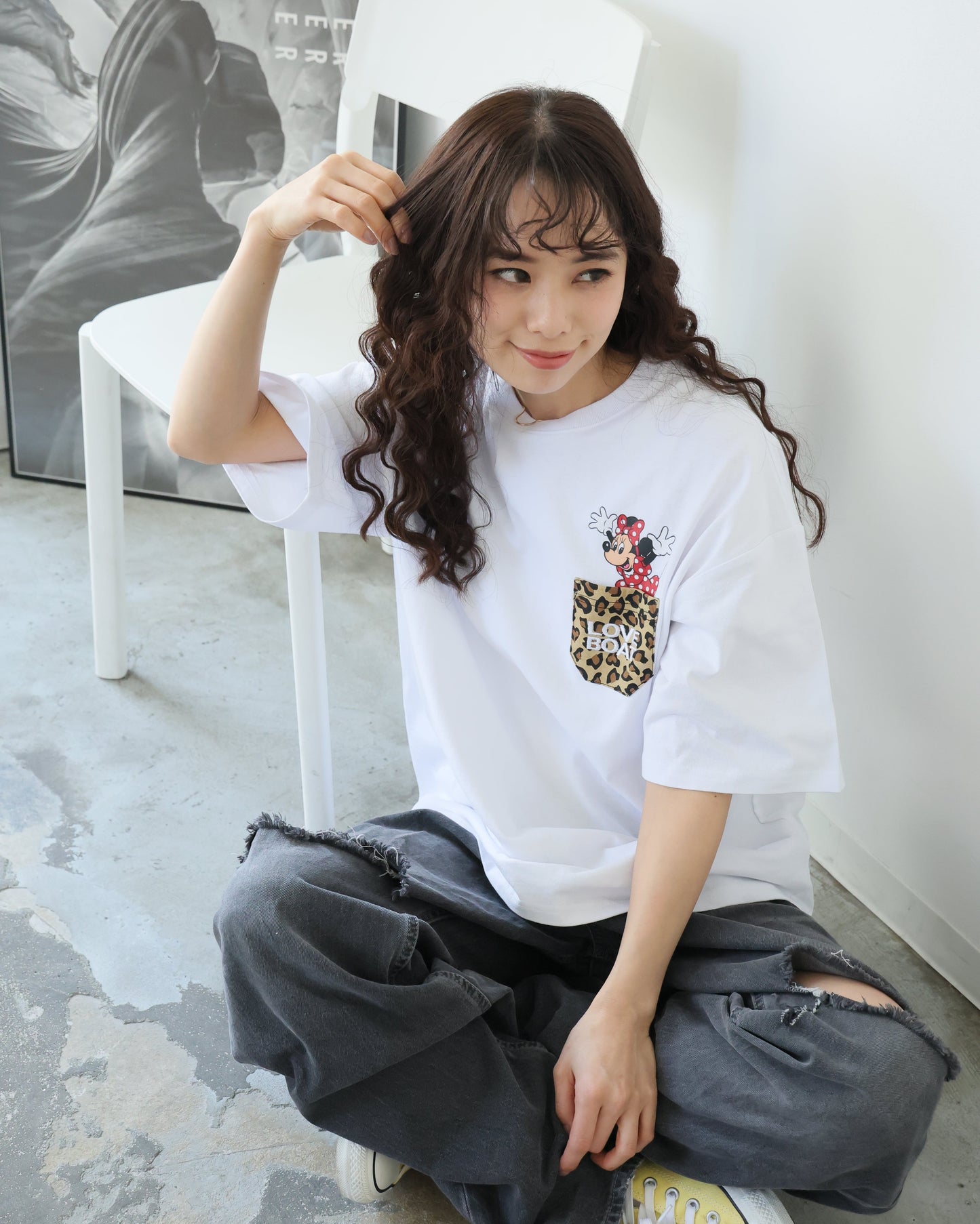 ミッキーミニーポケットTシャツ_LBD-ST01