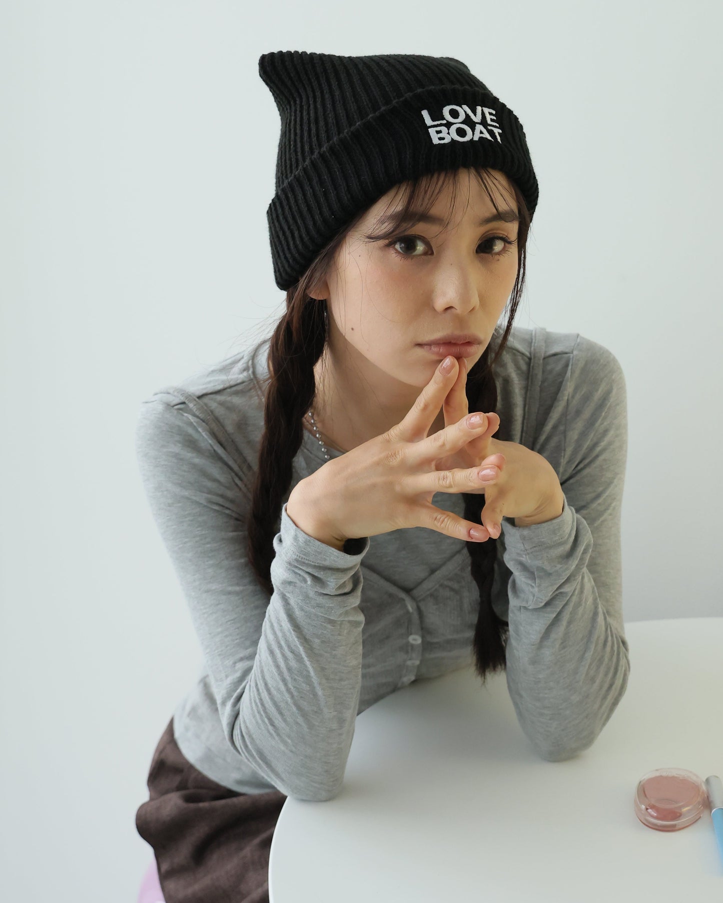猫耳ニットキャップ_LB‐KNCP04