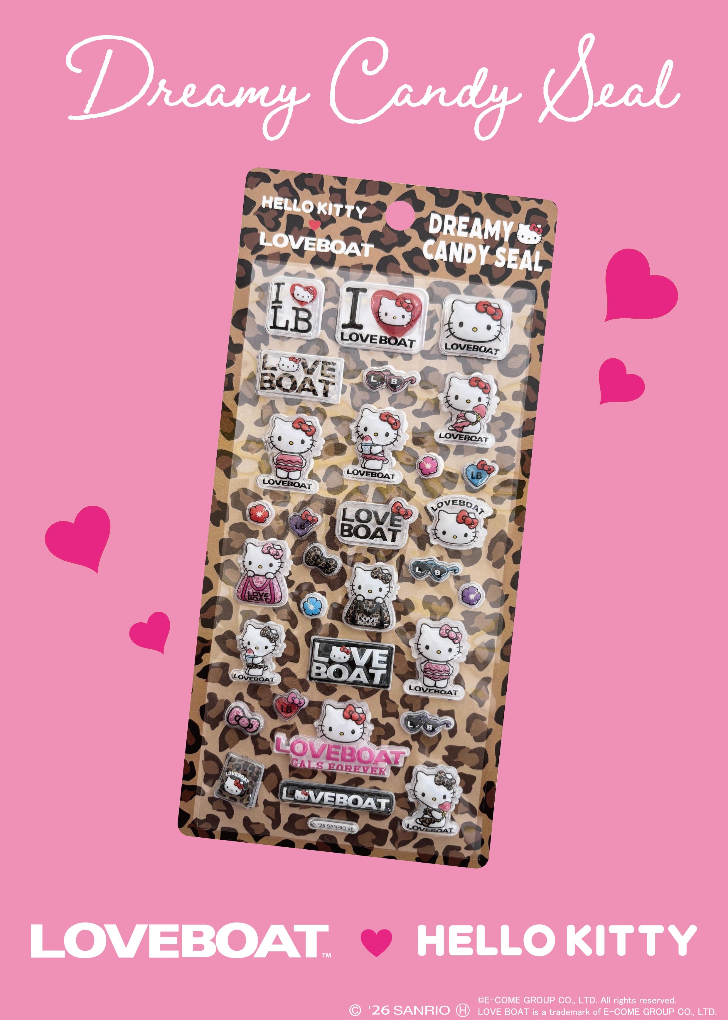 8/17以降順次お届け】KITTY DREAMY CANDY SEAL SET＿LBKT-S01 – LOVEBOAT