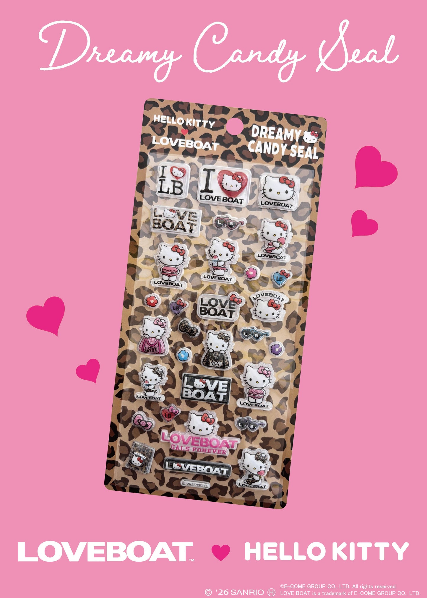 【8月上旬お届け】KITTY DREAMY CANDY SEAL SET＿LBKT-S01