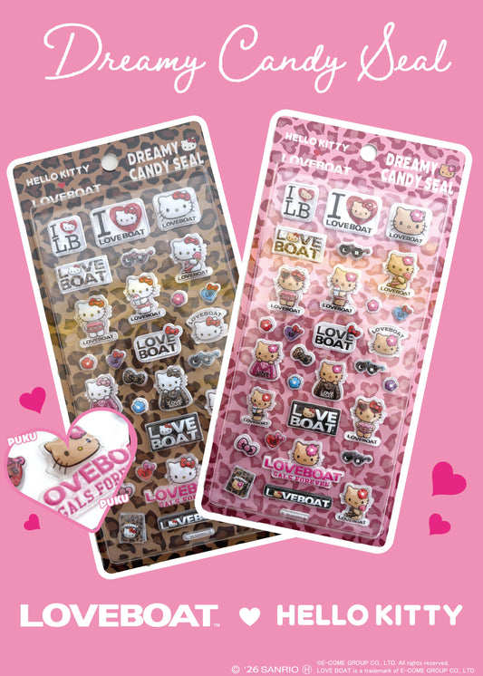 【8月上旬お届け】KITTY DREAMY CANDY SEAL SET＿LBKT-S01