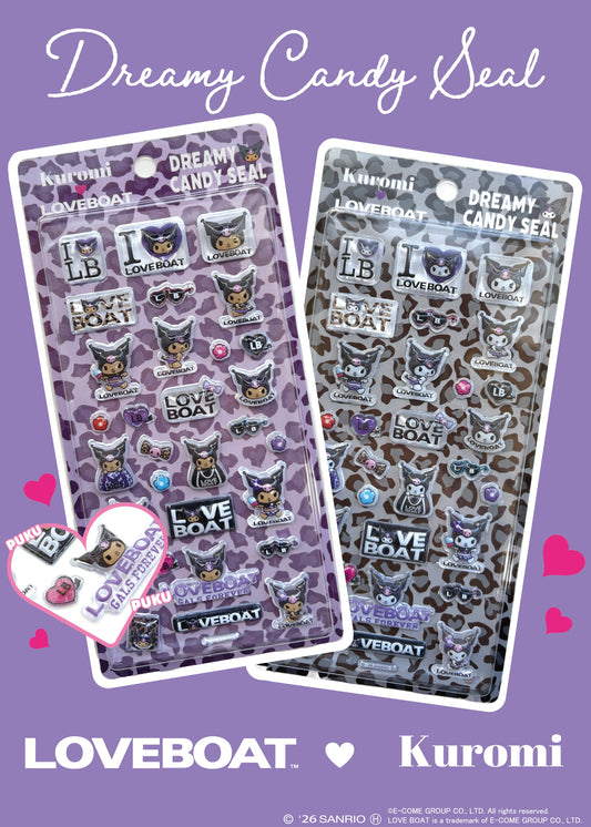 【8月上旬お届け】 KUROMI DREAMY CANDY SEAL SET＿LBKU-S01