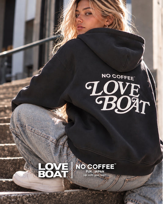 【予約商品:12月下旬お届け】NO COFFEE BACK PRINT PIGMENT HOODIE＿LBNC-MPK03