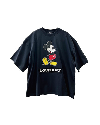 ミッキー刺繍ワッペンTシャツ_LBD-ST02