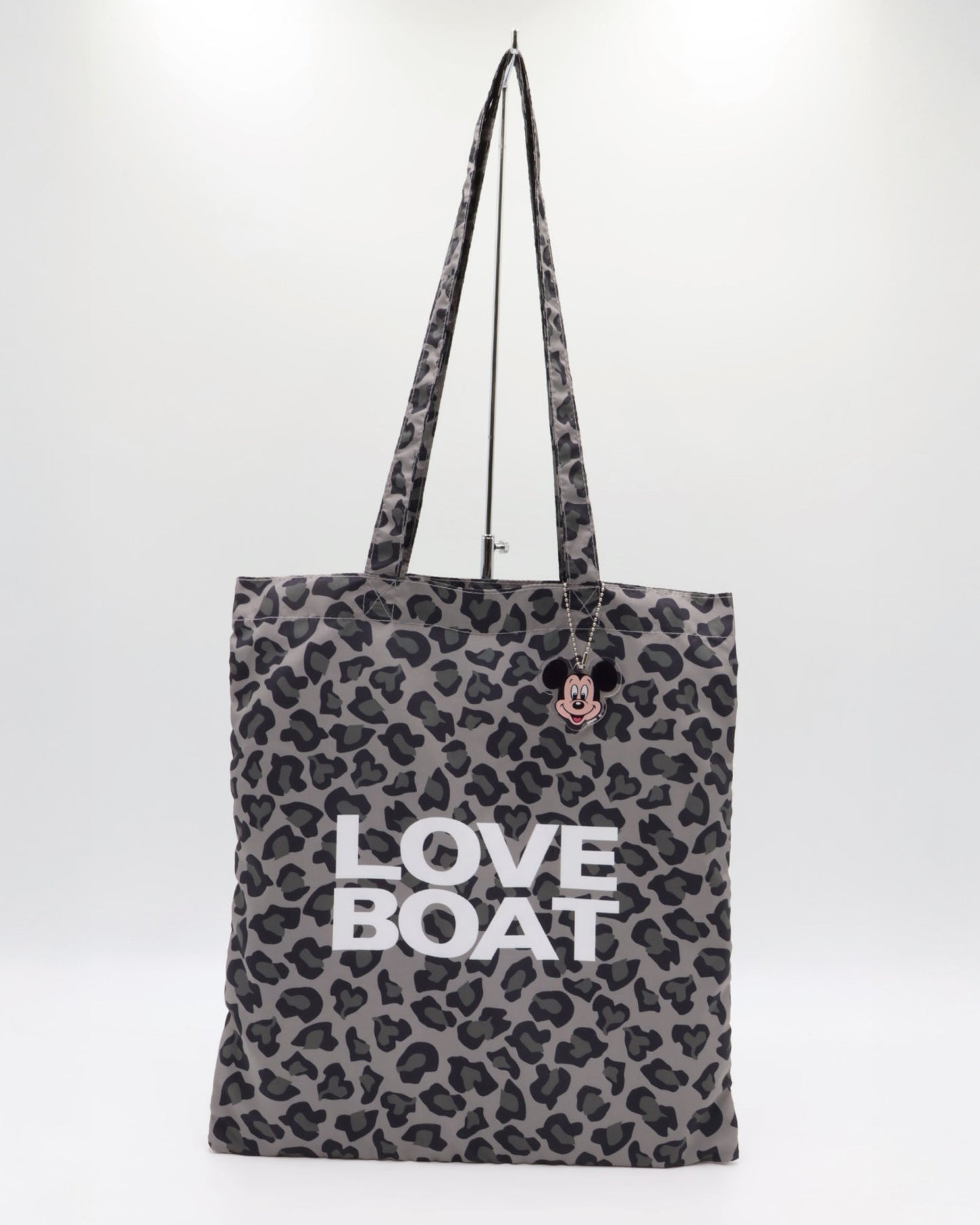 MICKEY＆MINNIEチャーム付き  LEOPARD TOTEBAG_LBD-TTB01