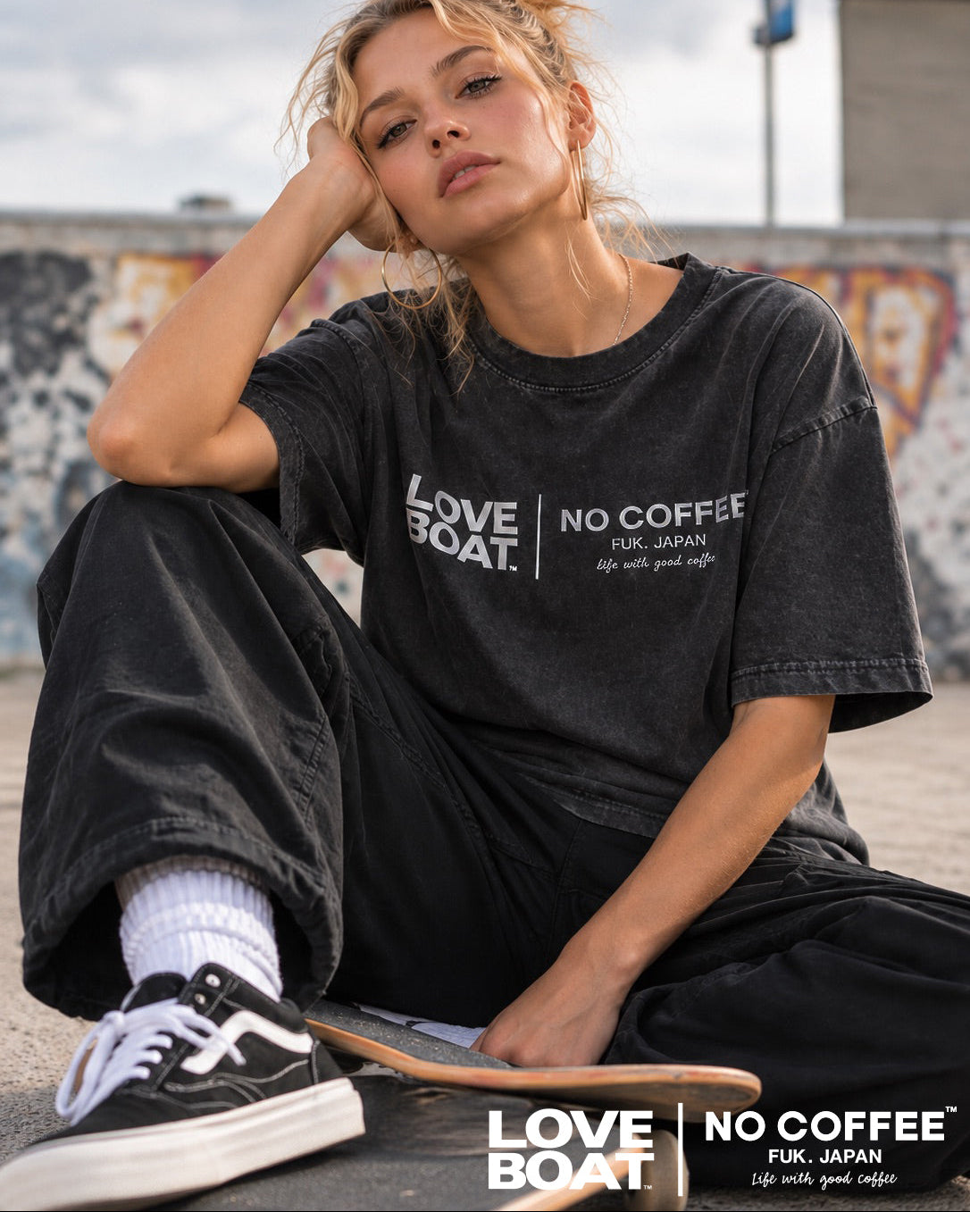 【予約商品:12月下旬お届け】NO COFFEE PIGMENT TEE＿LBNC-ST02